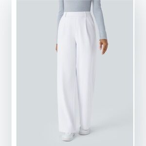 Halara Elegant White Women's Wide-Leg Pants XL NWT